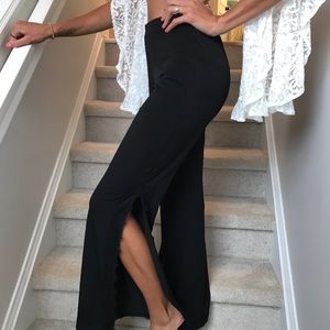 NWOT Sexy Pants W/ Lace Trim Slits